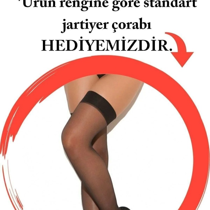 Eller Kelepçeli Kırmızı Büyük Beden Jartiyer TM1250