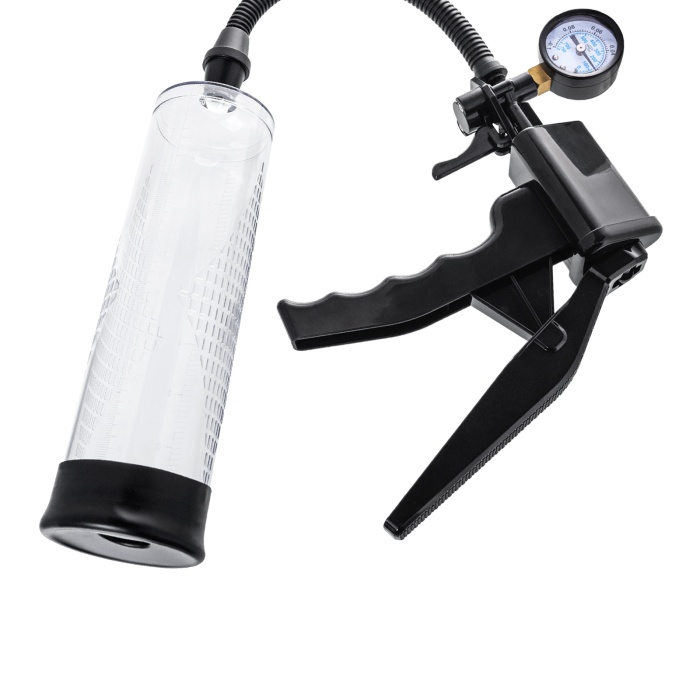 Sexus Men Training Viggo mekanik penis Pompası, ABS plastik, Siyah, 62 cm