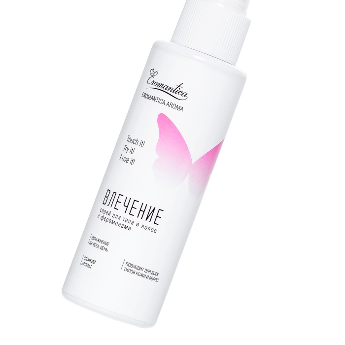 Eromantica Cazibe için vücut ve saç spreyi, 110 ml