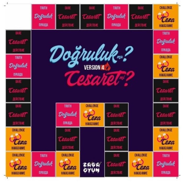 Doğruluk Mu Cesaret Mi Erotik Kutu Oyunu Yenilenmiş 4.versiyon