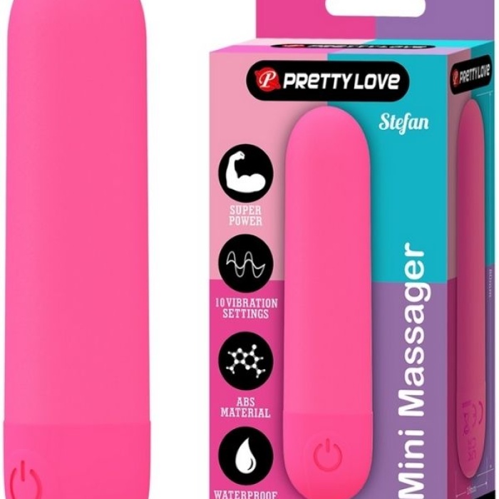 Censan Stefan Mini Massager Bullet Vibratör Kırmızı