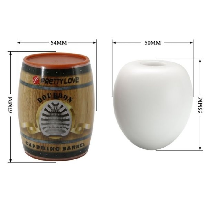 Censan Bourbon Fıçı Şeklinde Yumurta Mastürbatör