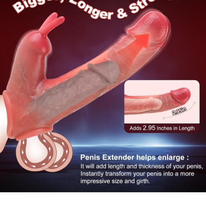 Censan Uzaktan Kumandalı Tavşan Penis Kılıfı