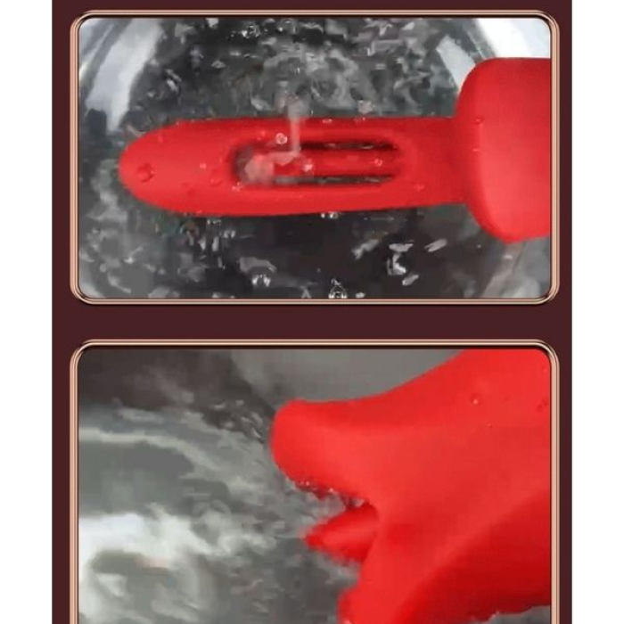 Censan Şarjlı 2 in 1 Klitoris ve G Noktası Vibratörü – Dil ve Dudak Hareketli, Güçlü Titreşimli