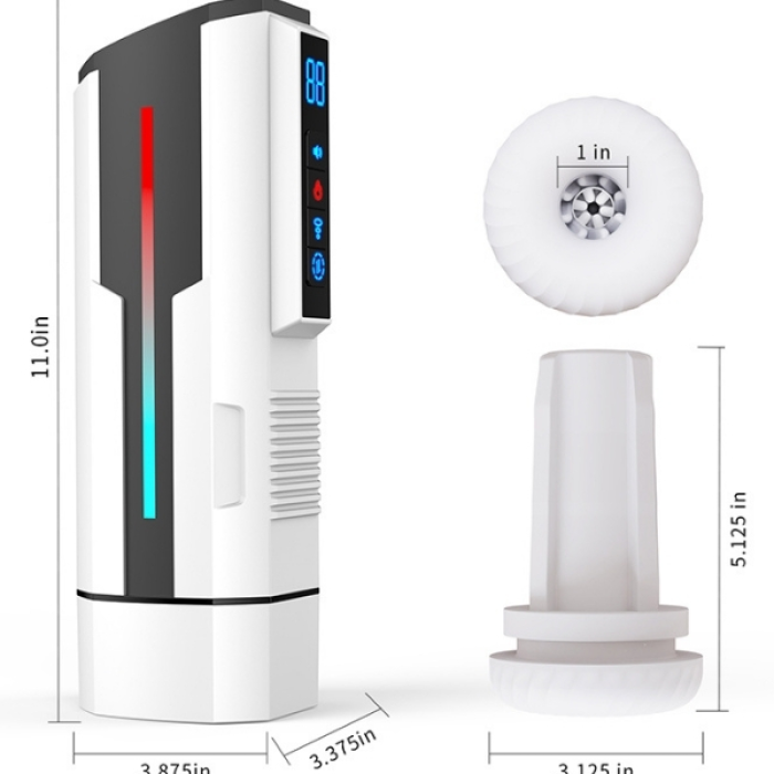 Censan Traveler 2 Generation – Isıtmalı, İnleme Sesli, İleri Geri Hareketli, Emiş ve Titreşimli Otomatik Mastürbatör