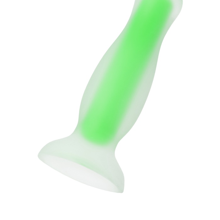 Beyond by Toyfa Victor Glow Karanlıkta Parlayan Anal Plug, Silikon, Şeffaf, 10 cm