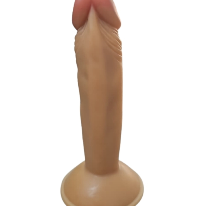 Gerçekçi Testissiz Melez Dildo 18 cm