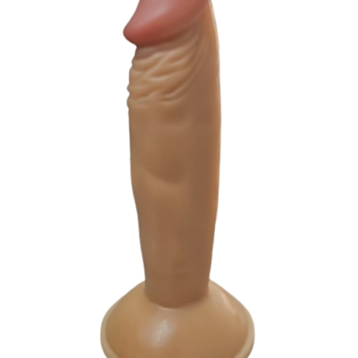 Gerçekçi Testissiz Melez Dildo 18 cm
