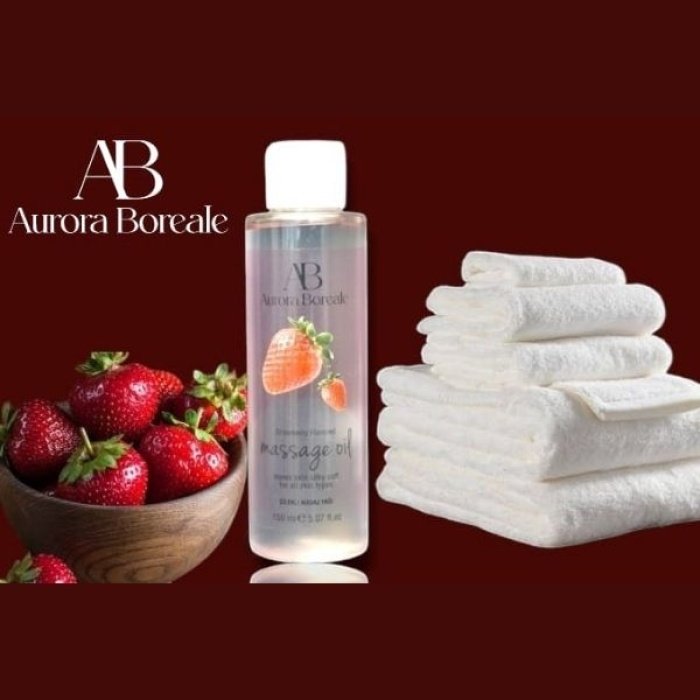 Aurora Boreale Çilek Aromalı Masaj Yağı 150 ML