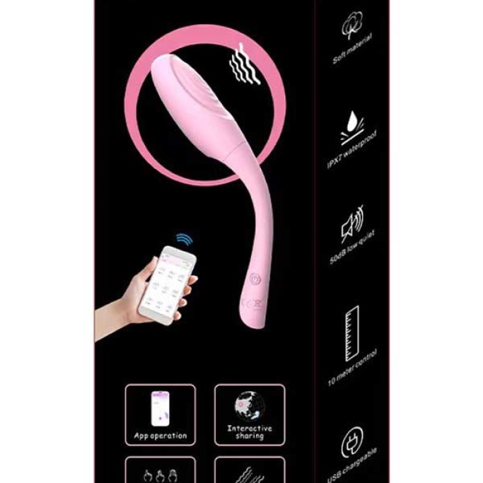 Censan Telefon Kontrollü Şarjlı Vibratör Pembe