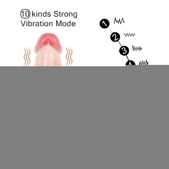 Censan 19CM Gerçekçi Ten Rengi Dildo Penis