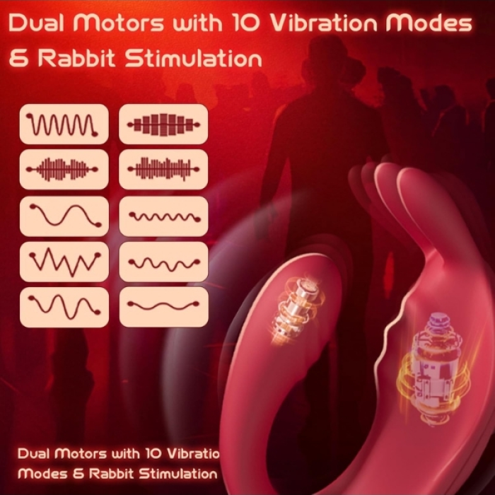 Censan Çiftler İçin Akıllı Titreşimli G-Spot ve Klitoris Uyarıcı Vibratör – Uygulama Kontrollü, Su Geçirmez, Çift Motorlu