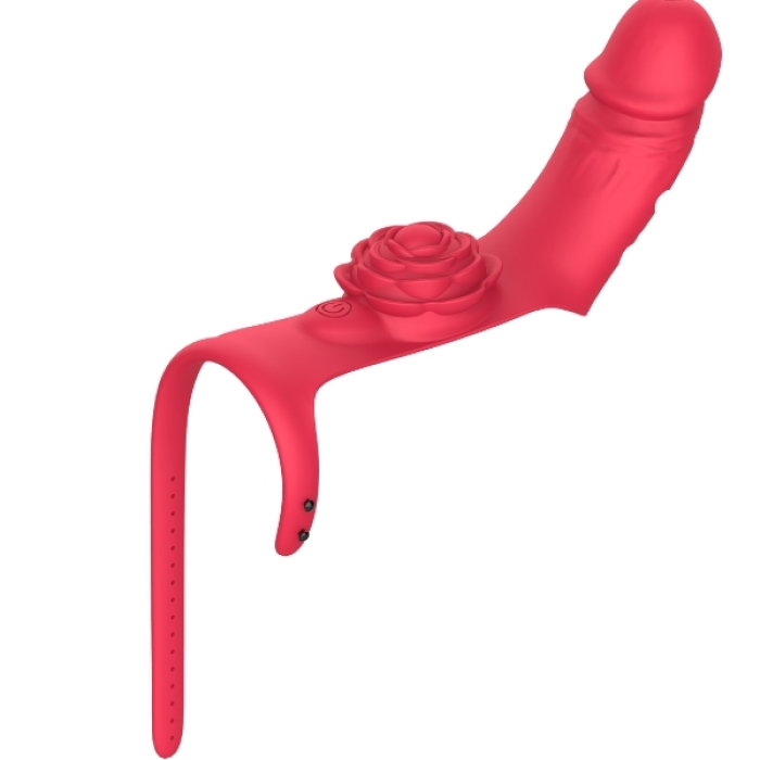 Censan Parmak takılabilir fiziksel dildo + Gül Titreşimli 2&amp;#39;si 1 arada yeni tasarım parmak vibratörü