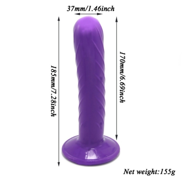 Censan Mor Double Dong Titreşimli Belden Bağlamalı Çift Taraflı Bisex Dildo Vibratör model 2