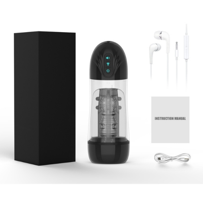 Censan İnleme Sesli ve Titreşimli Otomatik Modern Suni Vajina Mastürbatör – 7 Modlu Dönebilen, USB Şarjlı