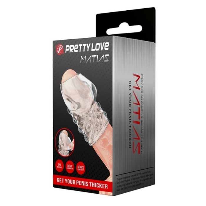 Censan Matlas Boşalmayı Geciktirici ve Performans Artırıcı Penis Kılıfı Beyaz