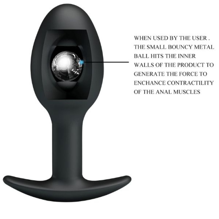 Censan Special Anal Stimulation İçi Ağırlıklı Top Olan Anal Plug Tıkaç