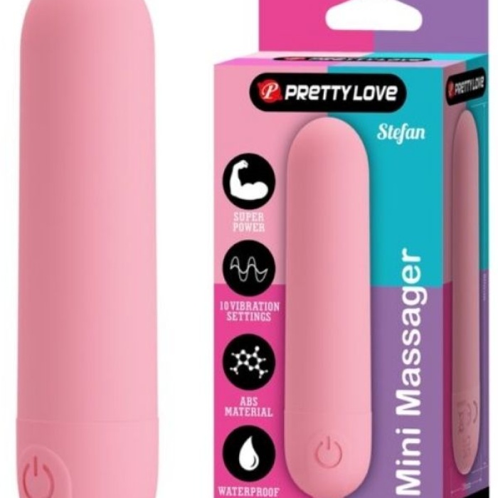 Censan Stefan Mini Massager Bullet Vibratör Pembe