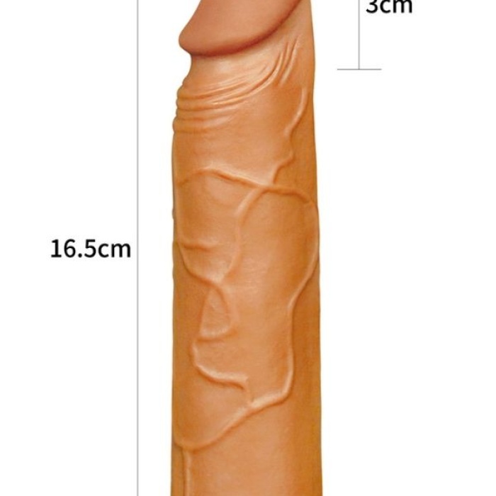 Censan Add 1" Pleasure X Tender Penis Sleeve Brown