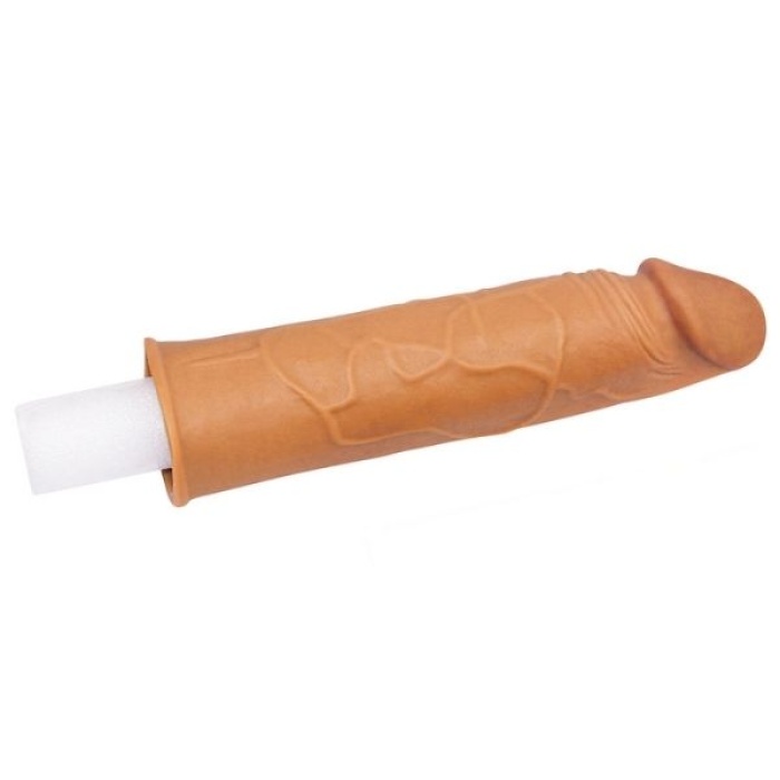 Censan Add 1" Pleasure X Tender Penis Sleeve Brown