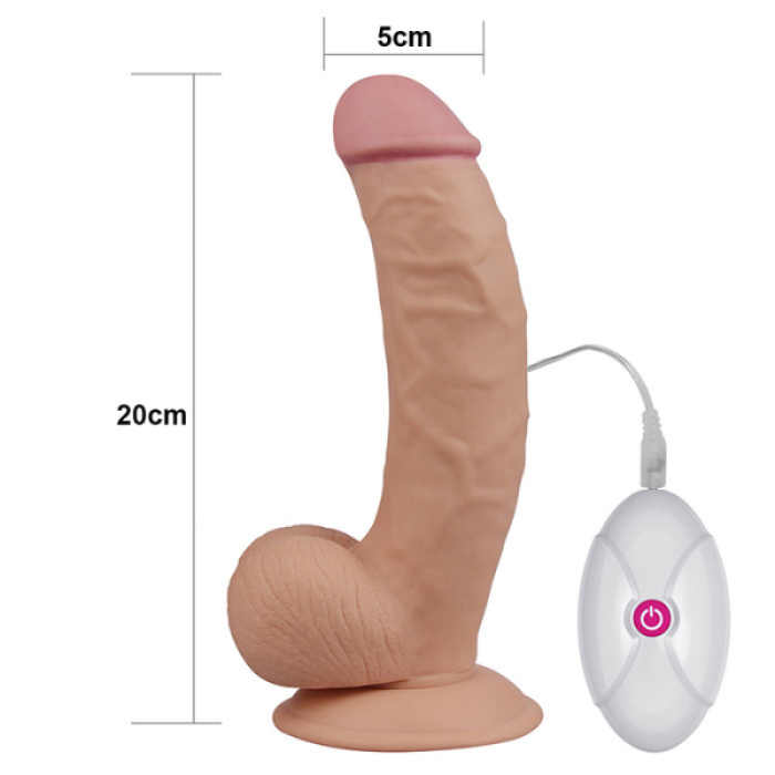 Censan 8.5 İnç The Ultra Soft Dude Vibrating Realistik Vibratör