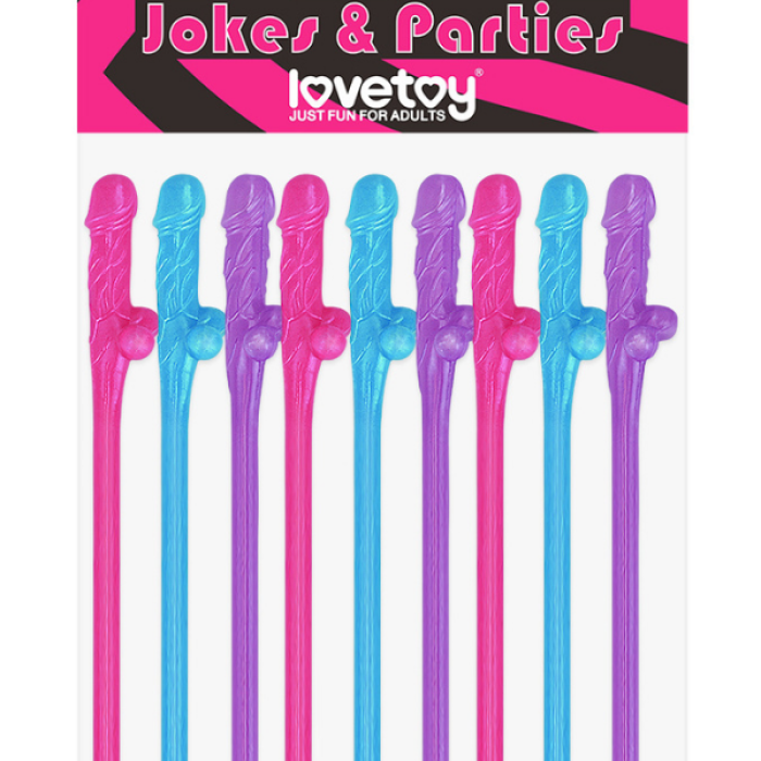 Censan Jokes &amp; Parties Original Willy Straws – Pack of 9 Dildo Pipet
