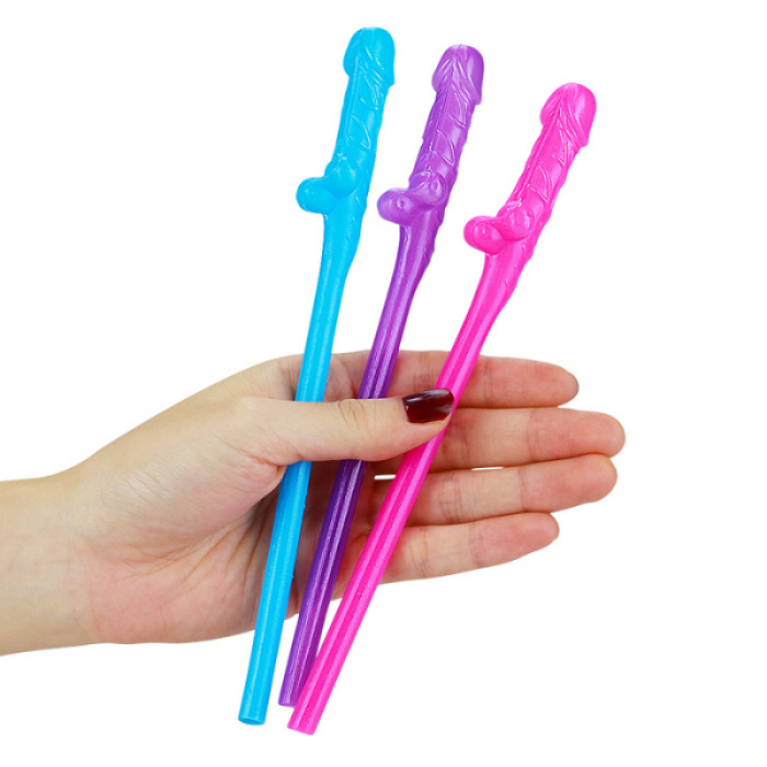 Censan Jokes &amp; Parties Original Willy Straws – Pack of 9 Dildo Pipet