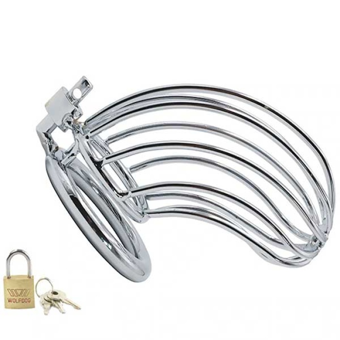 Censan BDSM Paslanmaz Çelik Penis Kafesi ModelNo2