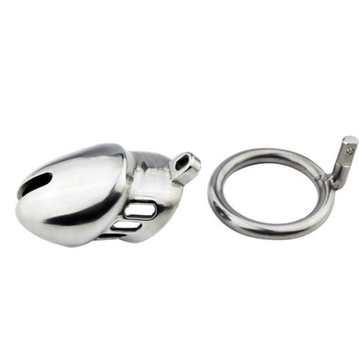 Censan BDSM Paslanmaz Çelik Penis Kafesi ModelNo5