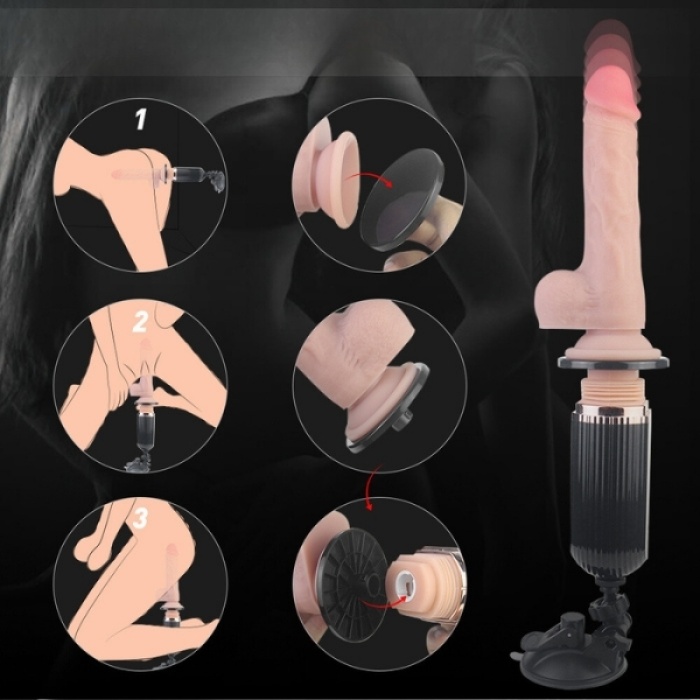 S-Hande Vantuzlu Sabitlenebilir Yeni Nesil Seks Makinası