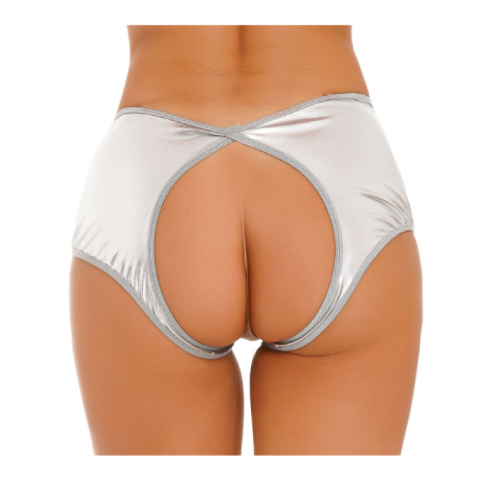 Fantezi Gümüş Özel Bölgeleri Açık Parlak Külot BC0049