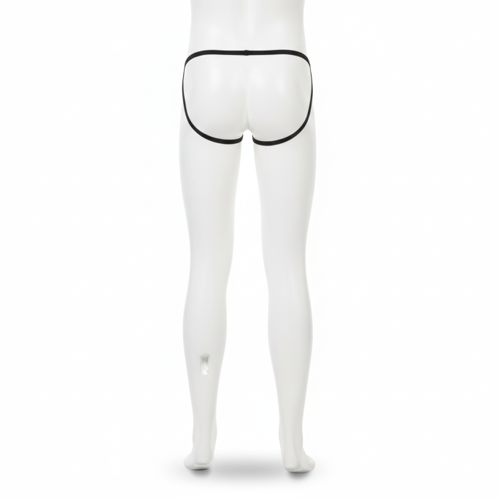 Seksi Dantelli Arkası Açık Seksi Siyah Erkek Külot BC4626