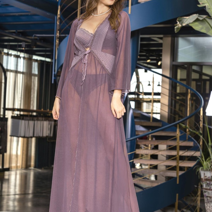 TRANSPARAN UZUN SABAHLIK MOR (MGP11460)