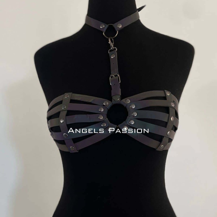 Reflektörlü Kadın İç Giyim, Reflektörlü Sütyen Harness - APFT224