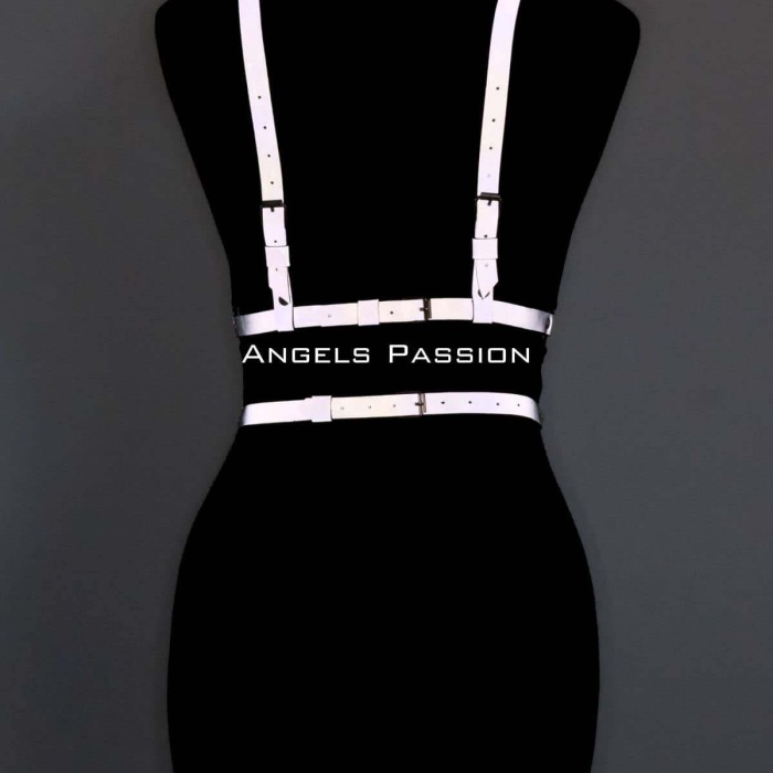 Reflektörlü Full Body Harness, Karanlıkta Yansıyan Dansçı Aksesuar - APFT461