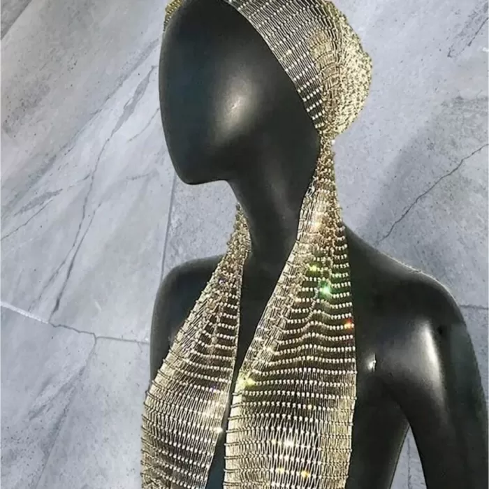 Taşlı Kafa Aksesuarı Kristal Bandana