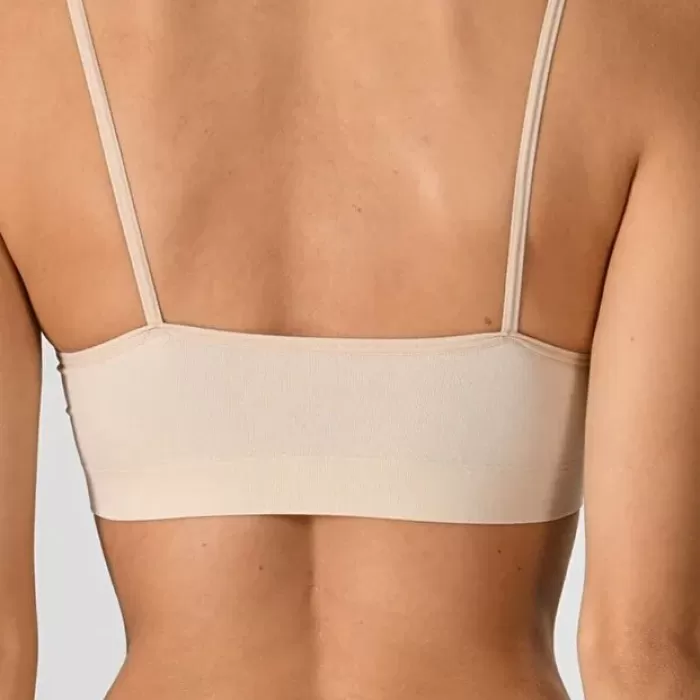 Kadın Ince Askılı Pedli Büstiyer Yarım Atlet Sütyen 3lü Set.