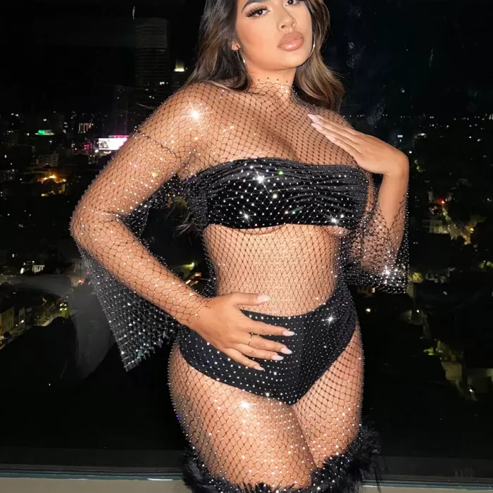 BÜYÜK BEDEN ELBİSE TÜYLÜ