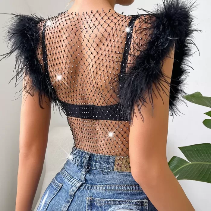 CROP ELBİSE  TÜYLÜ.