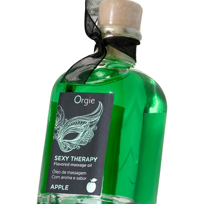 ORGIE Lips Tatlı Oyun Seti (Öpüşme Masaj Yağı), elma, 100 ml