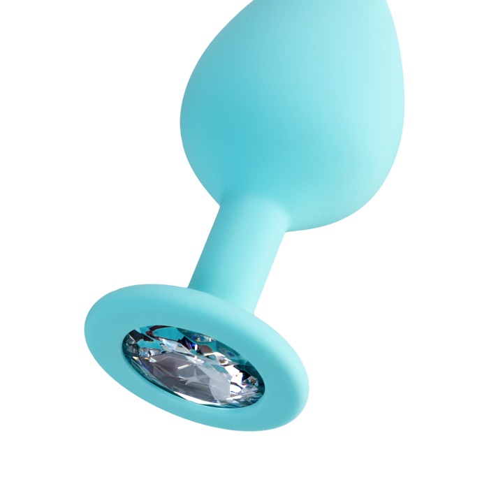 ToDo by Toyfa Brilliant Anal Plug, silikon, mavi, 8 cm, Ø 3 cm, 50 g