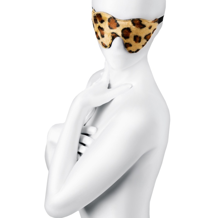 Anonymo BDSM Maske #0202, PU deri, baskılı, 26 cm