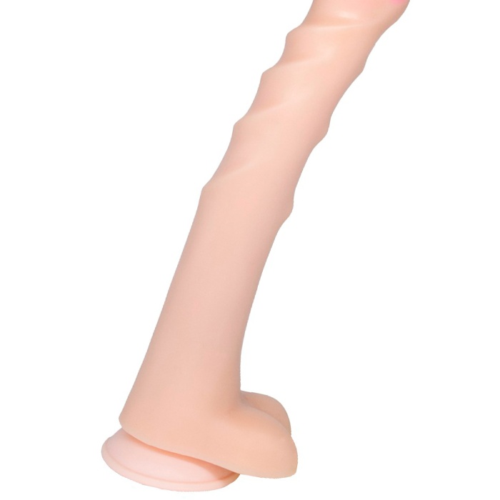 Lovetoy SUPERGIANT Realistik Dev Dildo, vantuzlu, çap 57 mm, toplam uzunluk 380 mm