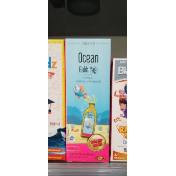 Ocean Omega 3 Portakallı Balık Yağı Şurubu 150 ml