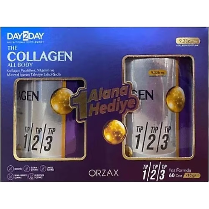 Day2day The Collagen All Body Toz 300 gr - 1 Alana 1 Bedava