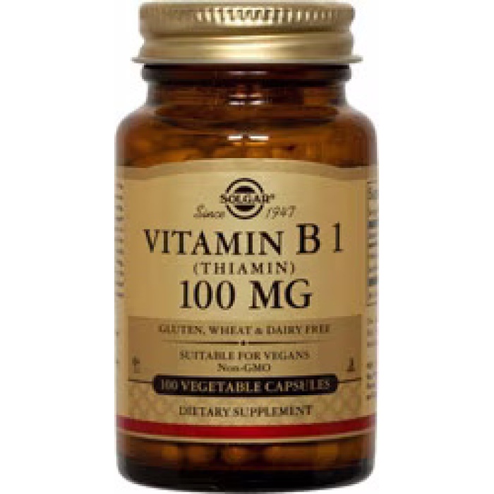 Solgar Vitamin B1 Thiamin 100 mg 100 Vegetable Kapsül
