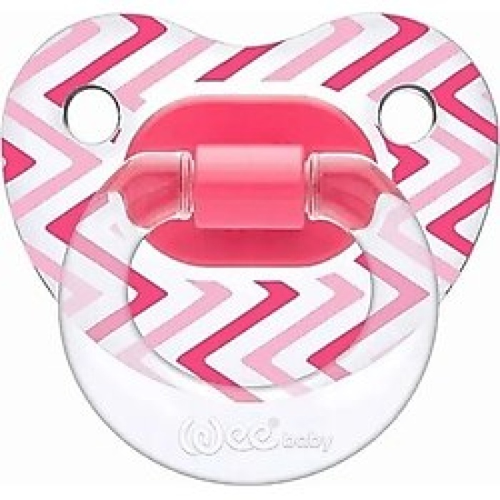 Wee Baby 837 Damaklı Emzik Şeffaf Desenli No: 2