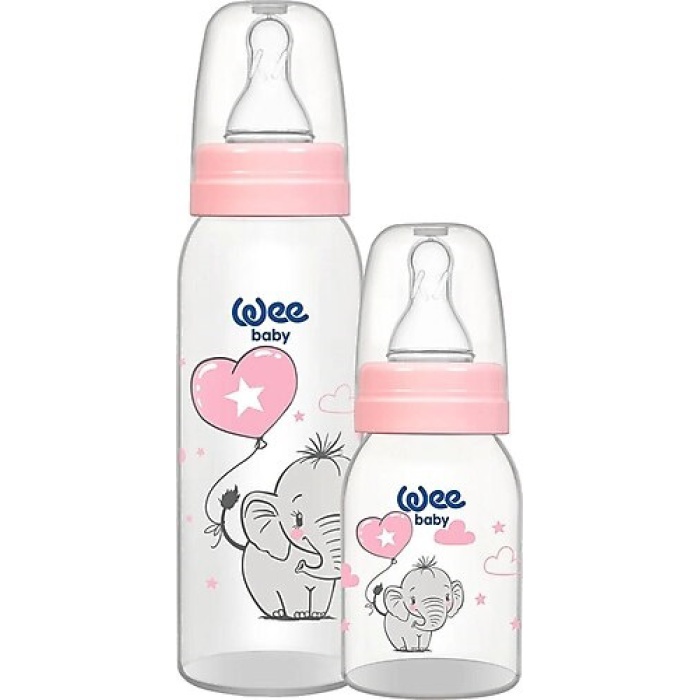 Wee Baby 281 Klasik Pp Biberon Seti - 250 Ml + 125 Ml Pembe