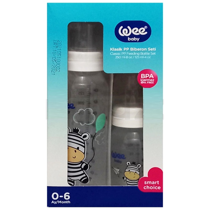 Wee Baby 281 Klasik Pp Biberon Seti - 250 Ml + 125 Ml Beyaz Tükendi