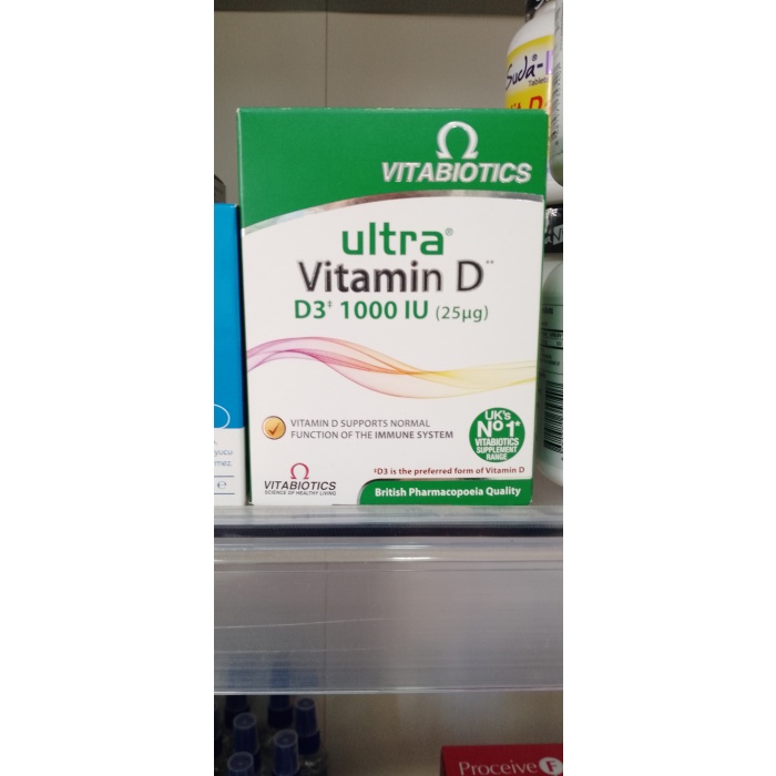 Ultra Vitamin D D3 1000IU 96 Kapsül